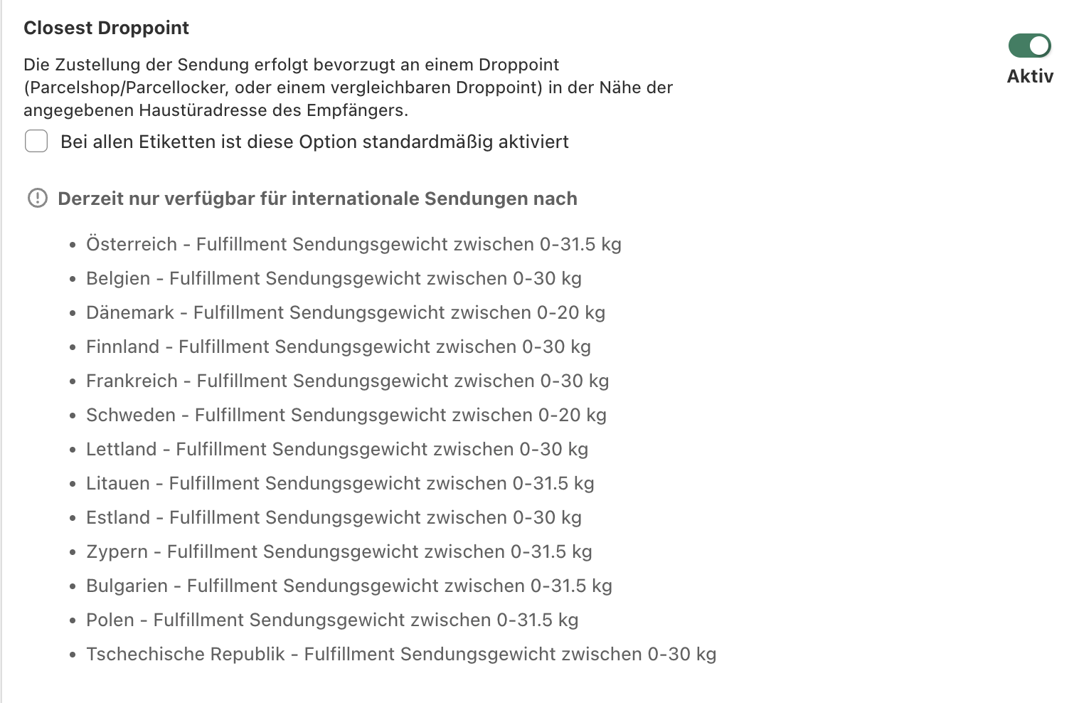 Closest Droppoint 1 Closest Droppoint